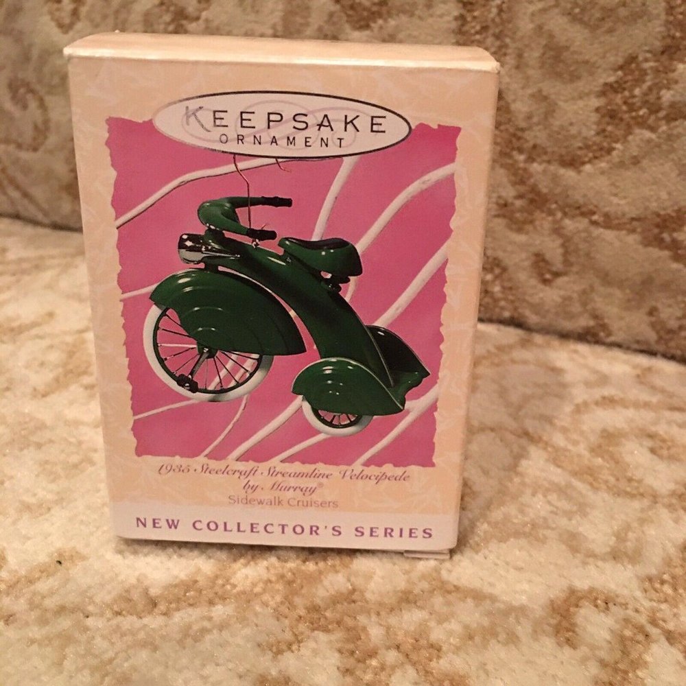 Hallmark Keepsake Ornament 1935 Steelcraft Streamline Velocipede Sidewalk Cruis